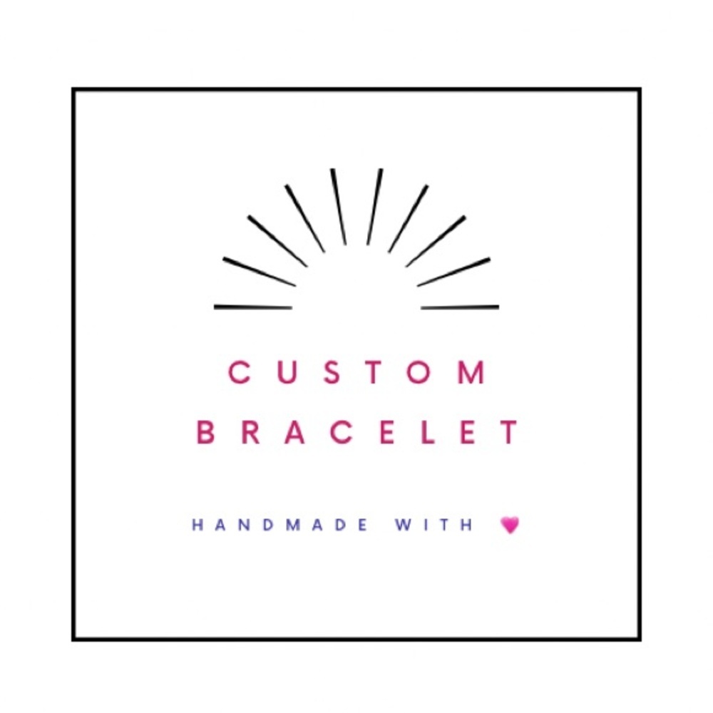 Handmade Custom Beaded Bracelet Personalized Stretch Bracelet Choose Colors